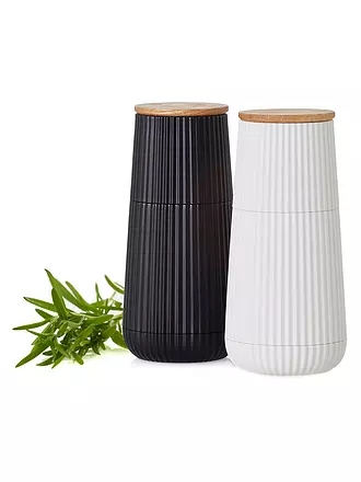 AD HOC | Salz- und Pfeffermühlen Set 2-teilig 12cm SCAPE Black / White | 